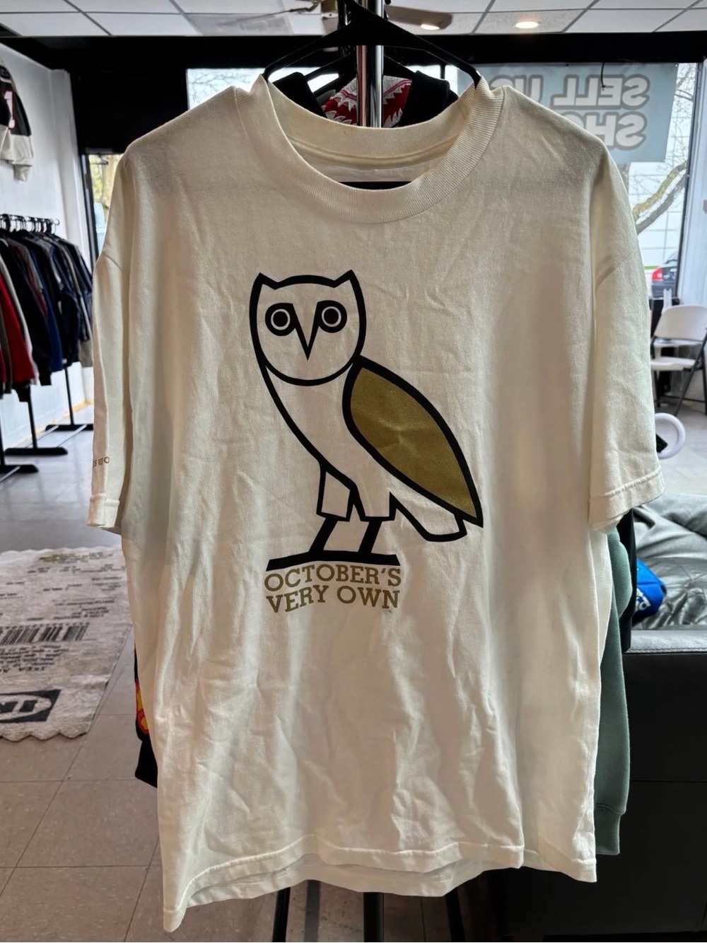 Drake October's Very Own (OVO) Oversized Owl Logo Tee Size Large